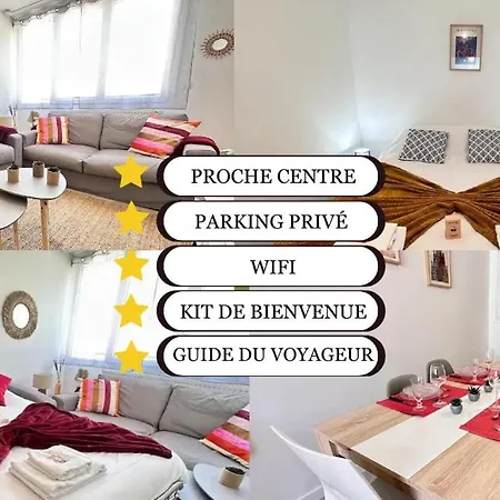 شقة Les 3 Piliers Grand T2 Confortable Avec Parking